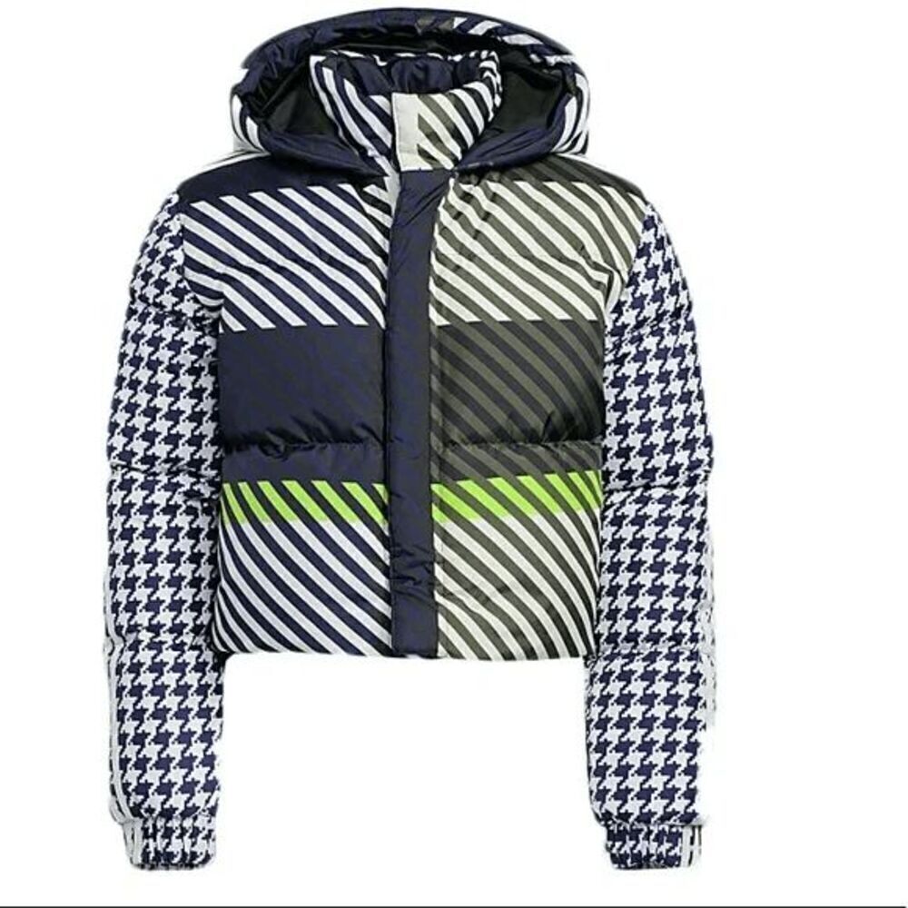 Adidas Ivy Park Halls of Ivy Kids Plaid Puffer Jacket. Kids Size 3T XL (ALL GEND - Picture 1 of 5